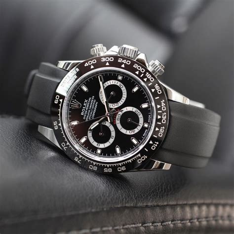 rolex oem rubber strap|Rolex rubber strap price.